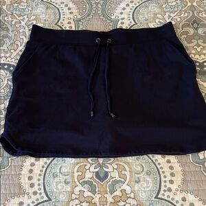 Croft & Barrow Dark Blue Mini Skort with Drawstring